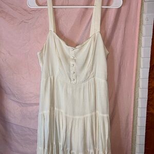 Forever 21 Ivory Button-Down Top